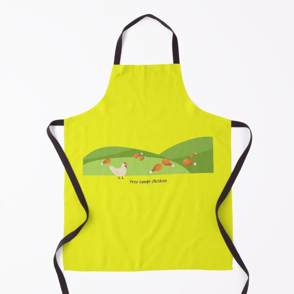 Item preview, Free range chicken (drumstick) on green hills (with chicken) designed and sold by ProjectLui.