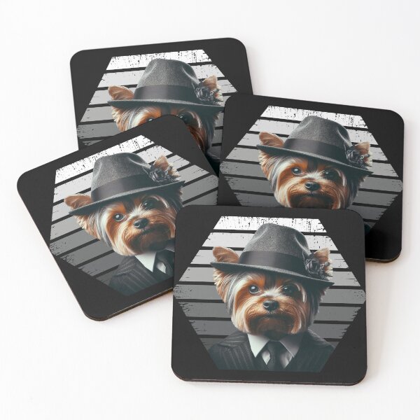 Item preview, Yorkshire terrier like a gangster designed and sold by arkora-pl.