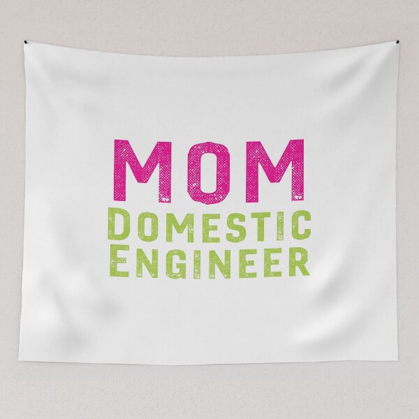 Item preview, MOM Domestic Engineer Funny Cute Mothers Day Gag Joke Gift designed and sold by Bronby.