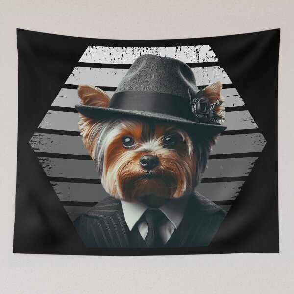 Item preview, Yorkshire terrier like a gangster designed and sold by arkora-pl.