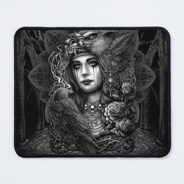 Item preview, Neo traditional tattoo noble woman designed and sold by Winya.