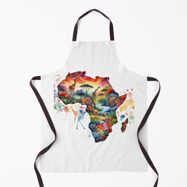 Item preview, Africa Continent Watercolor Map Photographic Print designed and sold by JaaCreativeShop.