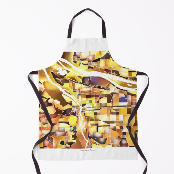 Item preview, Portland Oregon City Map - Golden Yellow designed and sold by StylishStacks.