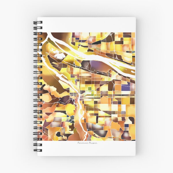Item preview, Portland Oregon City Map - Golden Yellow designed and sold by StylishStacks.