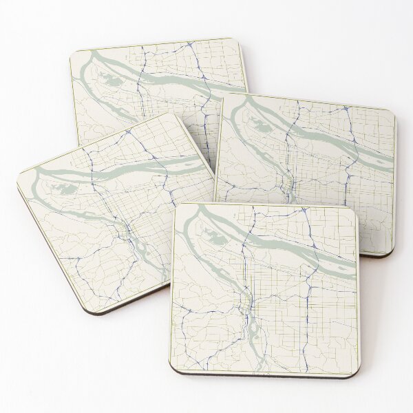 Item preview, Portland Oregon City Map - Hand-Drawn designed and sold by StylishStacks.