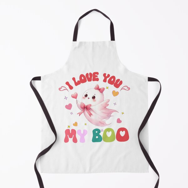 Item preview, I Love You My Boo Spooky Love Valentine's Day Heart Love Retro Girlfriend Boy friend Lover designed and sold by darunwan.