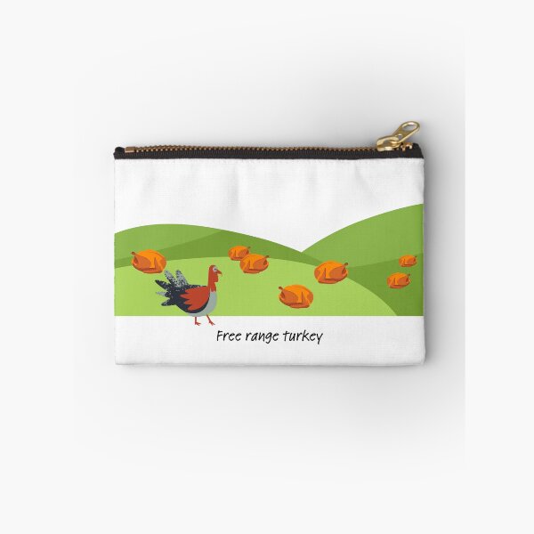Item preview, Free range turkey on green hills (with turkey) designed and sold by ProjectLui.