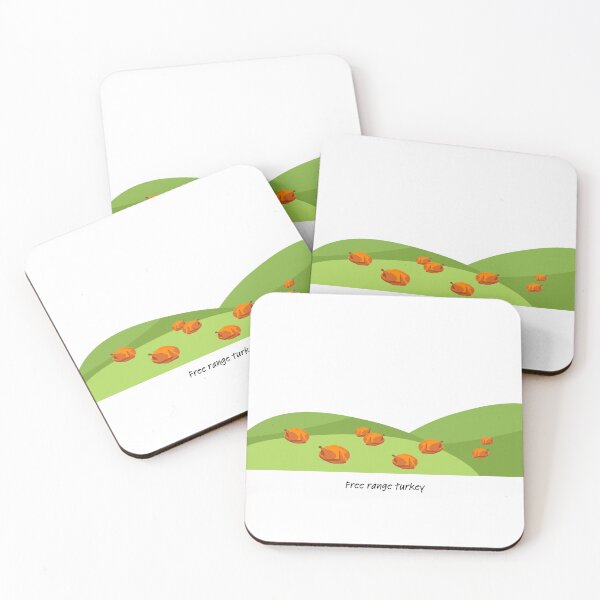 Item preview, Free range turkey on green hills designed and sold by ProjectLui.