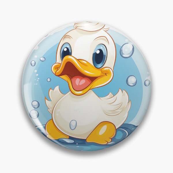 Item preview, White happy smiling duckling designed and sold by GoodThings66.