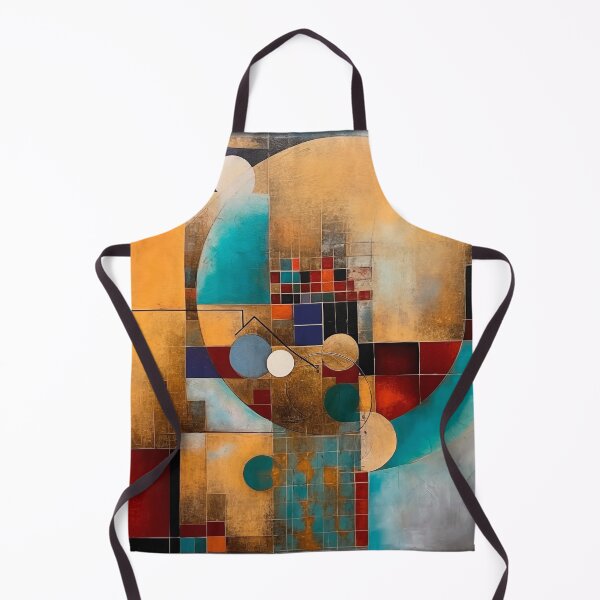 Item preview, Cubism, abstract, cubist, mid century art, geometric art, painting, nordic, scandinavian, design, circle, designed and sold by KsaveraArt.