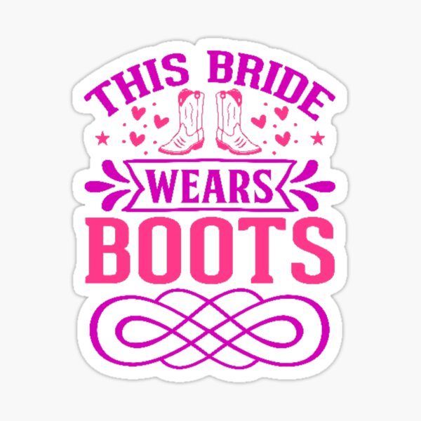 Item preview, This Bride Wears Boots  designed and sold by WoodburyLake.