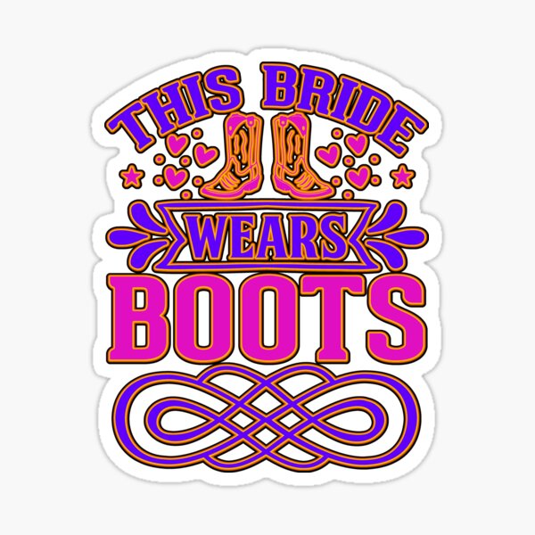 Item preview, This Bride Wears Boots  designed and sold by WoodburyLake.