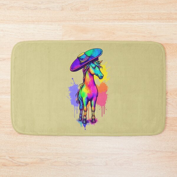 Item preview, Horse wearing a colorful hat designed and sold by Firas Aljazzar.