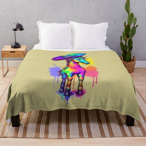 Item preview, Horse wearing a colorful hat designed and sold by Firas Aljazzar.