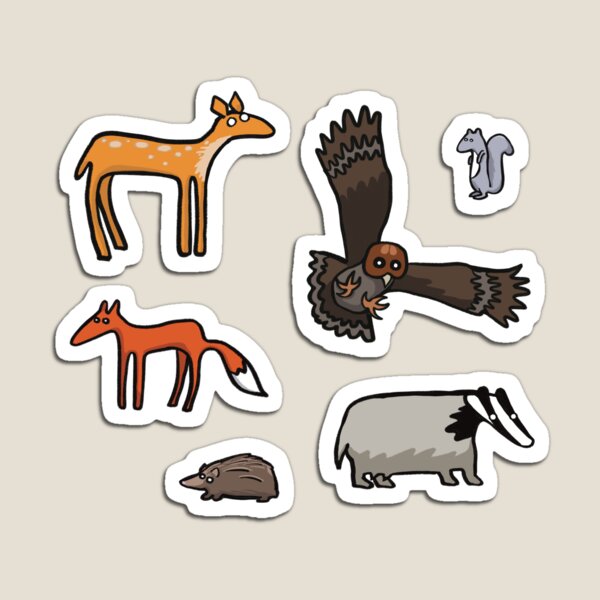 Item preview, British Forest Creatures Sticker Pack designed and sold by Nigh-designs.