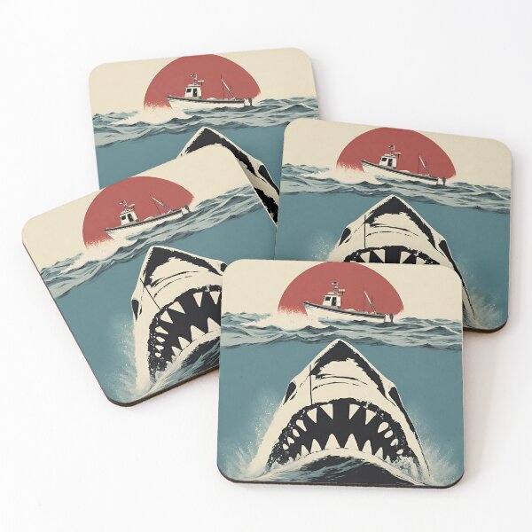 Item preview, Jaws Poster Reimagining  designed and sold by myfandombrain.