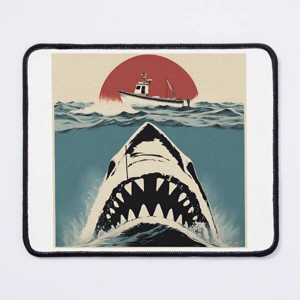 Item preview, Jaws Poster Reimagining  designed and sold by myfandombrain.