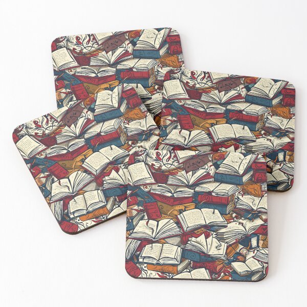 Item preview, Book Aesthetic, Abstract Doodle Books Pattern designed and sold by Desfix.