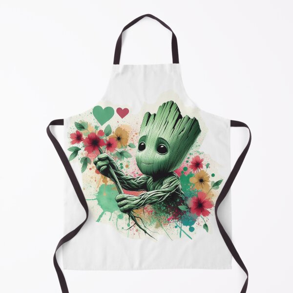 Item preview, Cute Valentine Groot Holding Flowers Graphic designed and sold by 502Templates.