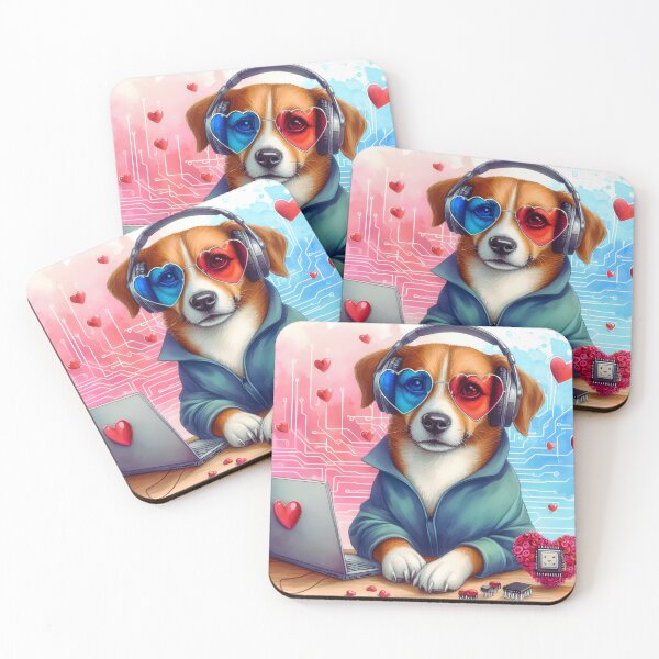 Item preview, Valentine's Day Dog Tech. designed and sold by moteelec.