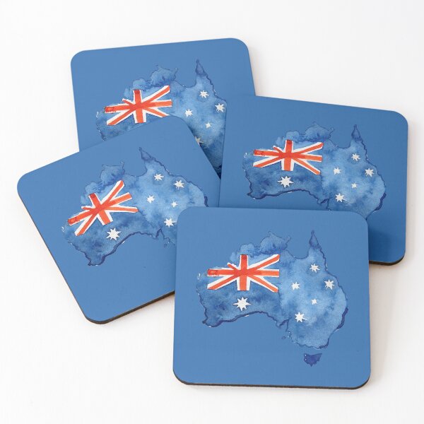 Item preview, Australia Day Map & Flag Creations designed and sold by ArtologyNamah.