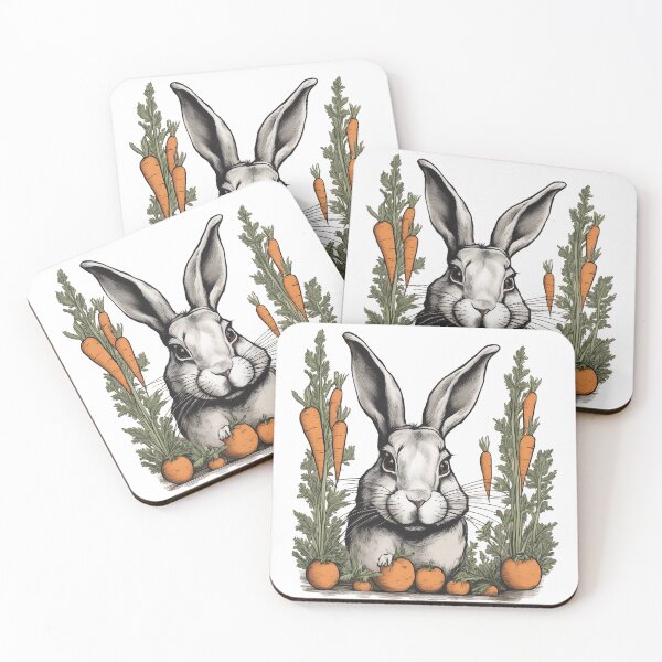 Item preview, rabbit and carrots designed and sold by DarkHues.