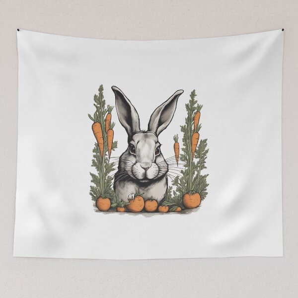 Item preview, rabbit and carrots designed and sold by DarkHues.