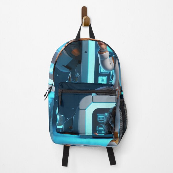 Item preview, Digital Explorer: Close-Up on Cartoon Character with Device designed and sold by hjian8219.