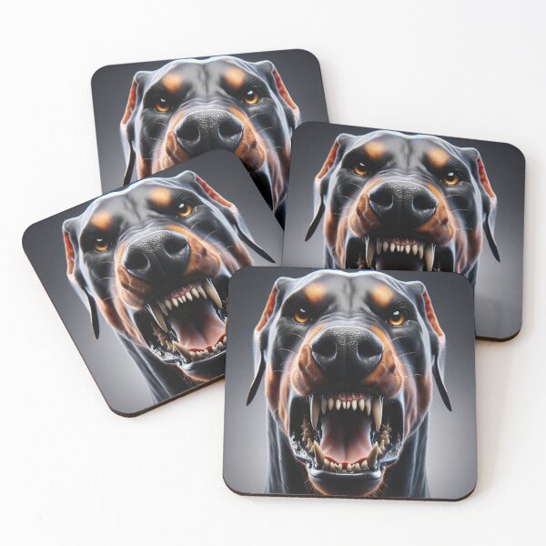 Item preview, Doberman Face 3D Pinscher Teeth Theme designed and sold by irek07.