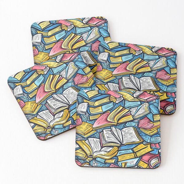 Item preview, Book Aesthetic, Abstract Doodle Books Pattern designed and sold by Desfix.