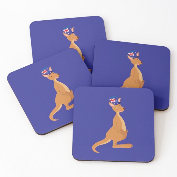 Item preview, Australia Day Kangaroo Illustrations designed and sold by ArtologyNamah.