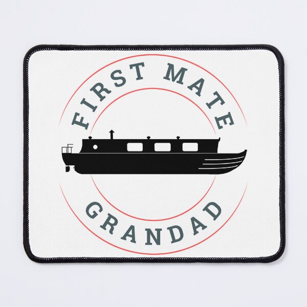 Item preview, First Mate Grandad (blk-red) designed and sold by canal-arts.