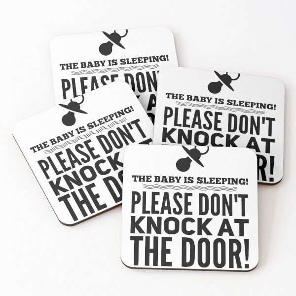 Item preview, Baby is sleeping please don't knock at the door designed and sold by Cuckoo Parrot.