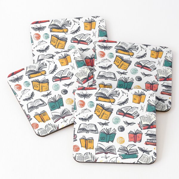 Item preview, Book Aesthetic, Abstract Doodle Books Pattern designed and sold by Desfix.