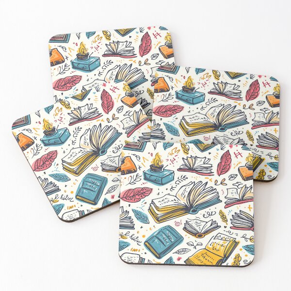 Item preview, Book Aesthetic, Abstract Doodle Books Pattern designed and sold by Desfix.