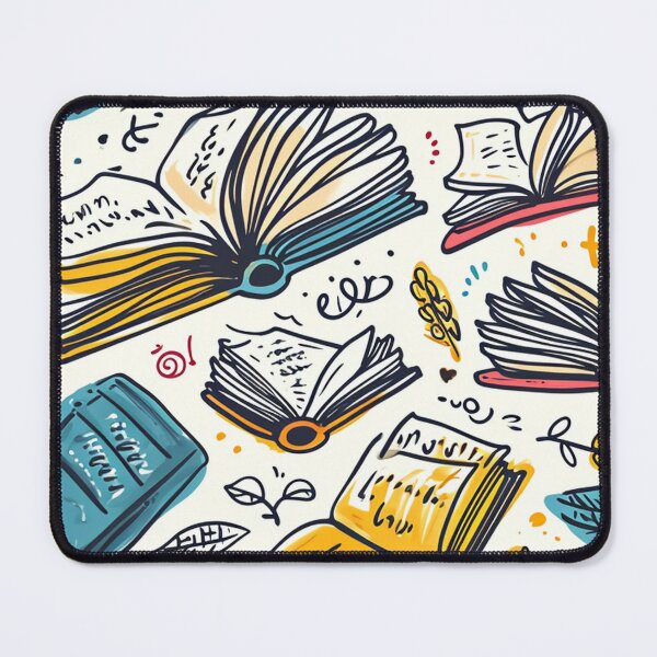 Item preview, Book Aesthetic, Abstract Doodle Books Pattern designed and sold by Desfix.