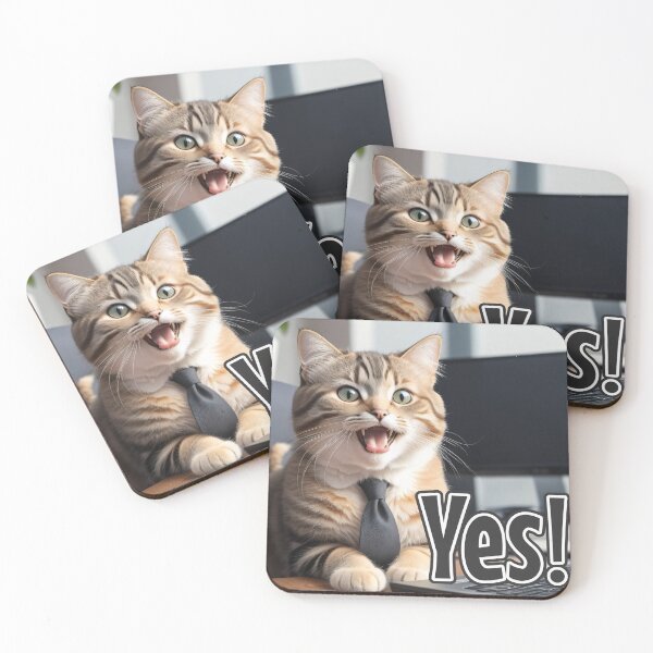Item preview, AI-Generated Cat 02 "Yes" designed and sold by Cliff-Qi.