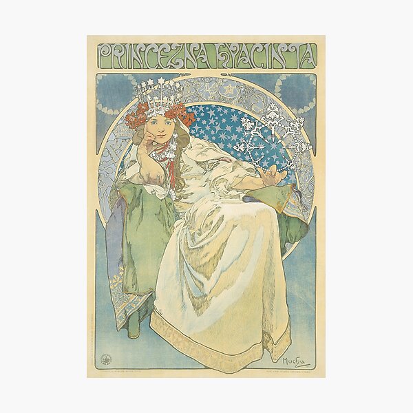 Aperçu de l'œuvre Pantomime du Ballet Princesse Hyacinthe, d'Alphonse Mucha. HAUTE DÉFINITION créée et vendue par MINDTHECHERRY.