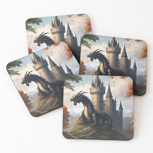 Item preview, gothic castle inhabited by a dragon designed and sold by LYDIA0304.