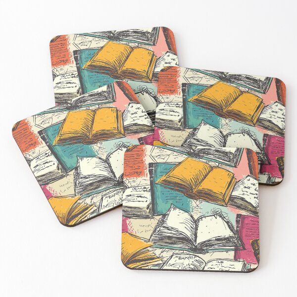 Item preview, Book Aesthetic, Abstract Doodle Books Pattern designed and sold by Desfix.
