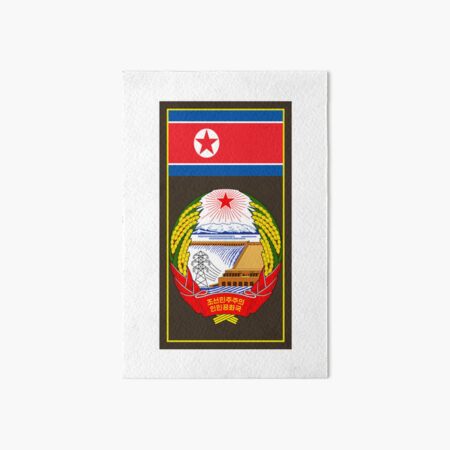 Artikel-Vorschau von Flagge und Wappen Nordkoreas, designt und verkauft von adamst555.