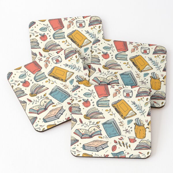 Item preview, Book Aesthetic, Abstract Doodle Books Pattern designed and sold by Desfix.