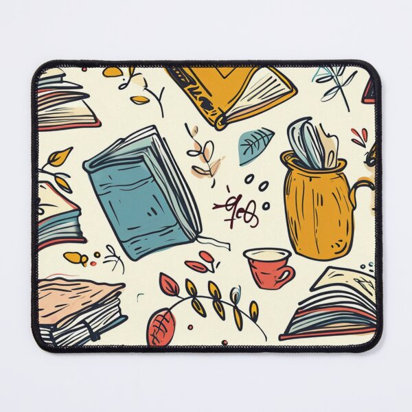 Item preview, Book Aesthetic, Abstract Doodle Books Pattern designed and sold by Desfix.