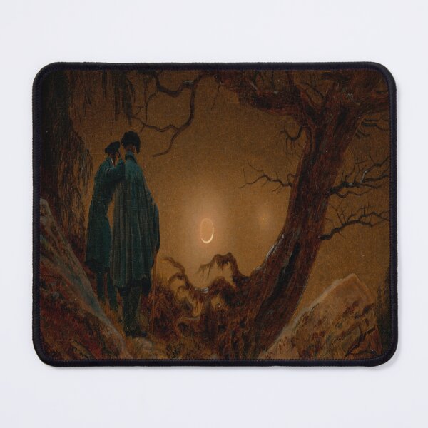 Aperçu de l'œuvre Deux hommes contemplant la lune - 1820 - Caspar David Friedrich créée et vendue par THASSON.
