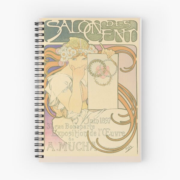 Item preview, Salon des Cent, by Alphonse Mucha. HIGH DEFINITION designed and sold by MINDTHECHERRY.