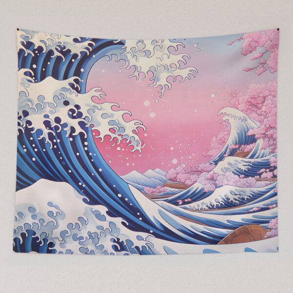 Item preview, Subtle Trans Pride Great Waves designed and sold by ArtliciousHUMAN.