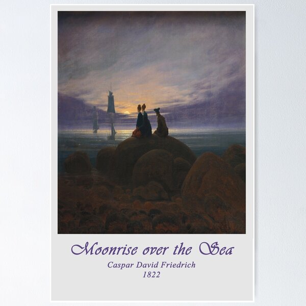 Artikel-Vorschau von Mondaufgang über dem Meer – 1822 – Caspar David Friedrich, designt und verkauft von THASSON.