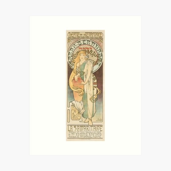 Aperçu de l'œuvre La Samaritaine, d'Alphonse Mucha. HAUTE DÉFINITION créée et vendue par MINDTHECHERRY.