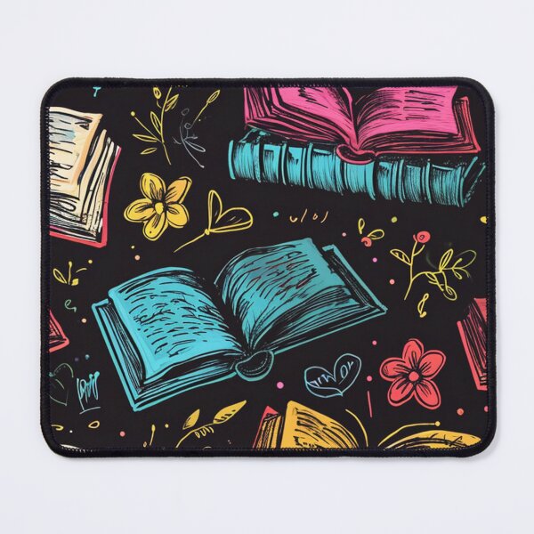 Item preview, Book Aesthetic, Abstract Doodle Books Pattern designed and sold by Desfix.