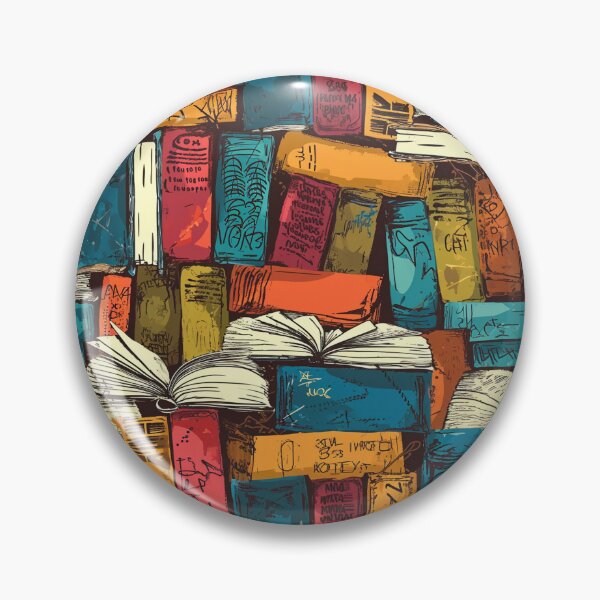 Item preview, Book Aesthetic, Abstract Doodle Books Pattern designed and sold by Desfix.
